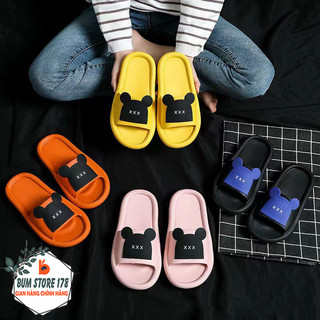Dép Quai Ngang Nam Nữ Kiểu Dáng Tai Chuột Thời Trang, Dép Unisex Đế Mềm Cao Su Đi Êm Chân Thoáng Khí Chống Trơn Trượt.