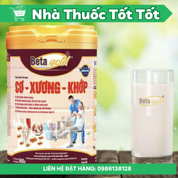 Sữa y tế CƠ - XƯƠNG - KHỚP BetaGold 900g ⚡ CHÍNH HÃNG ⚡ Sữa phù hợp cho người lớn, người có hàm lượng cholesterol