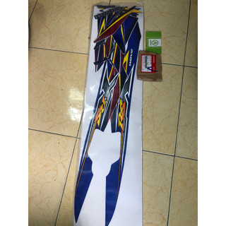 Bộ tem wave RSX 100 màu xanh ( hình chụp trực tiếp )