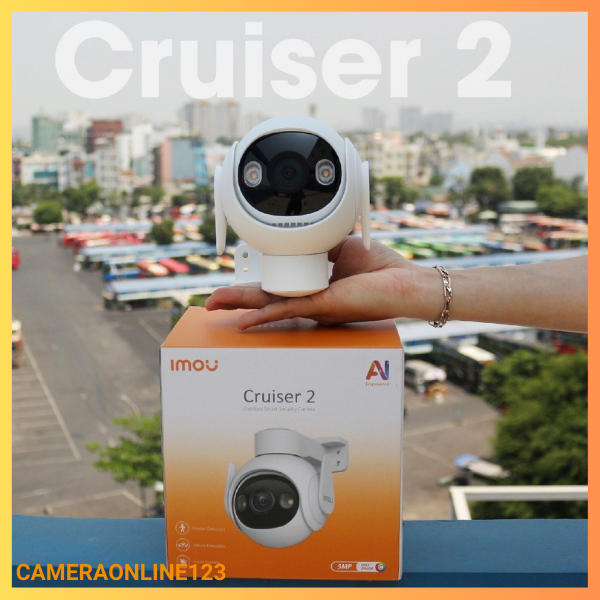 Camera wifi Imou Cruiser 2 IPC-GS7EP-3M0WE  _ 5M Hàng bảo hành chính hãng- át hiện người và xe cộ