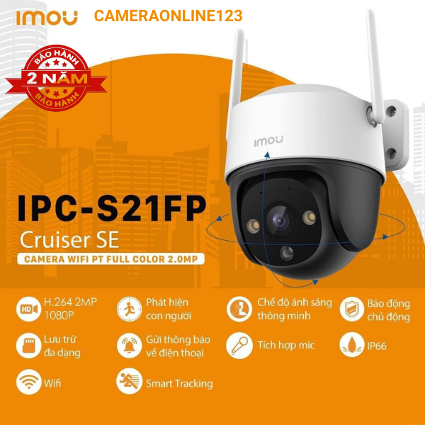 Camera WIFI ngoài trời imou  IPC-S21FP 2MP hàng chính hãng