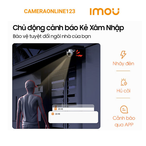 Camera wifi Imou Cruiser 2 IPC-GS7EP-3M0WE  _ 5M Hàng bảo hành chính hãng- át hiện người và xe cộ