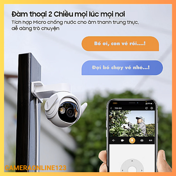 Camera wifi Imou Cruiser 2 IPC-GS7EP-3M0WE  _ 5M Hàng bảo hành chính hãng- át hiện người và xe cộ