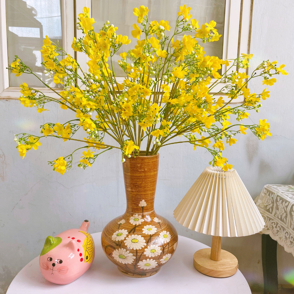 Hoa Giả Hoa Xuyến Chi Lụa Trang Trí Nhà Cửa Nội Thất Phụ Kiện Chụp Ảnh Decor Phòng