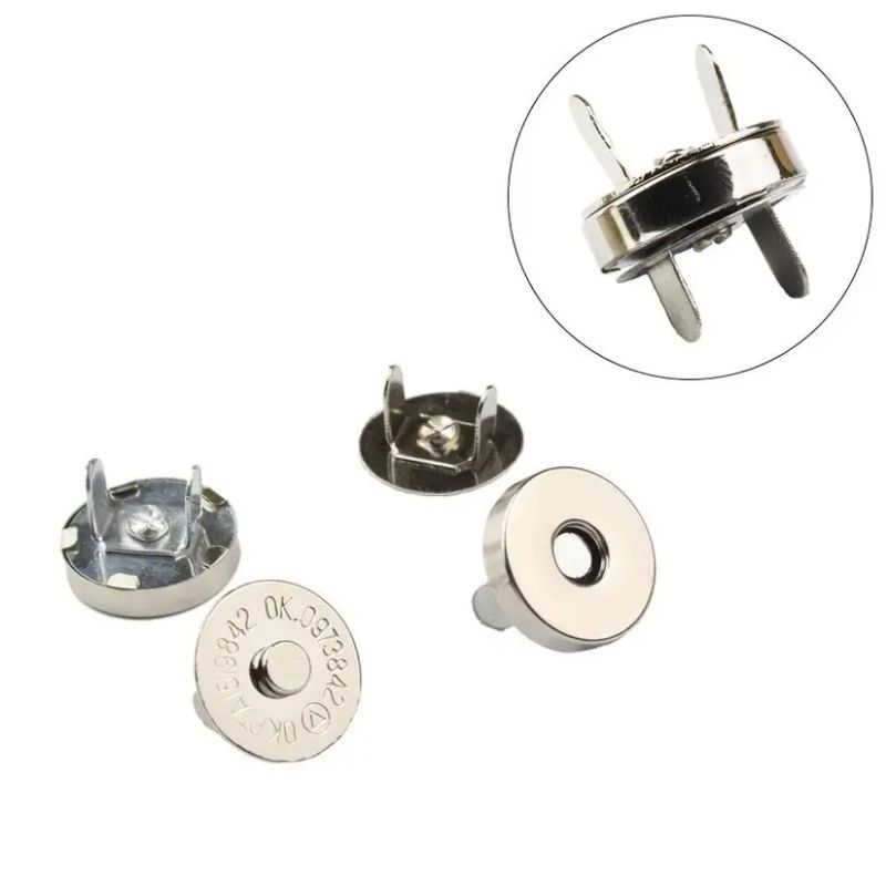 10 bộ hít nam châm gắn túi xách size 1.4cm_1.8cm