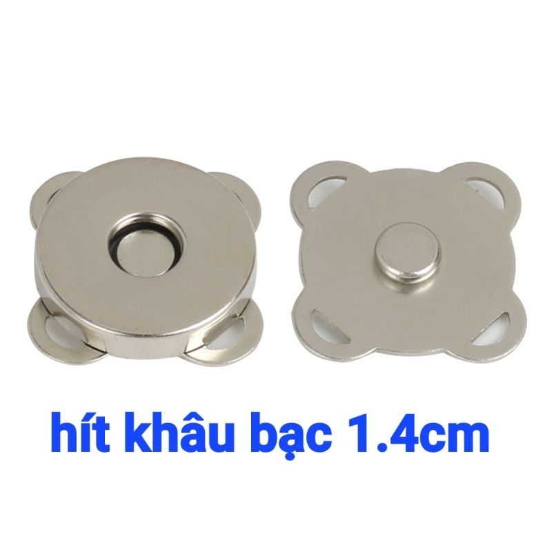 10 bộ hít nam châm gắn túi xách size 1.4cm_1.8cm