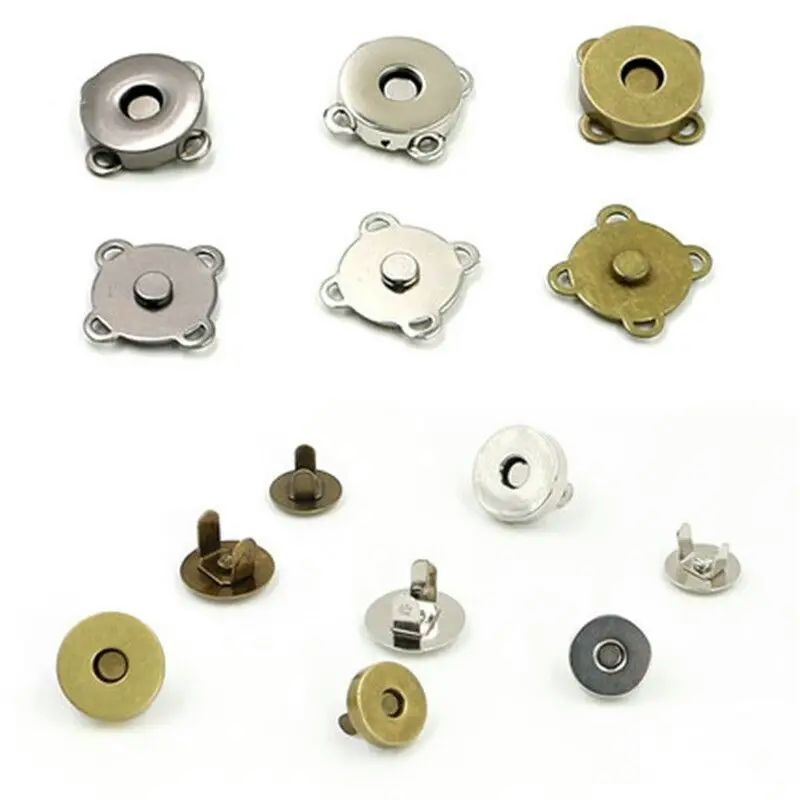 10 bộ hít nam châm gắn túi xách size 1.4cm_1.8cm