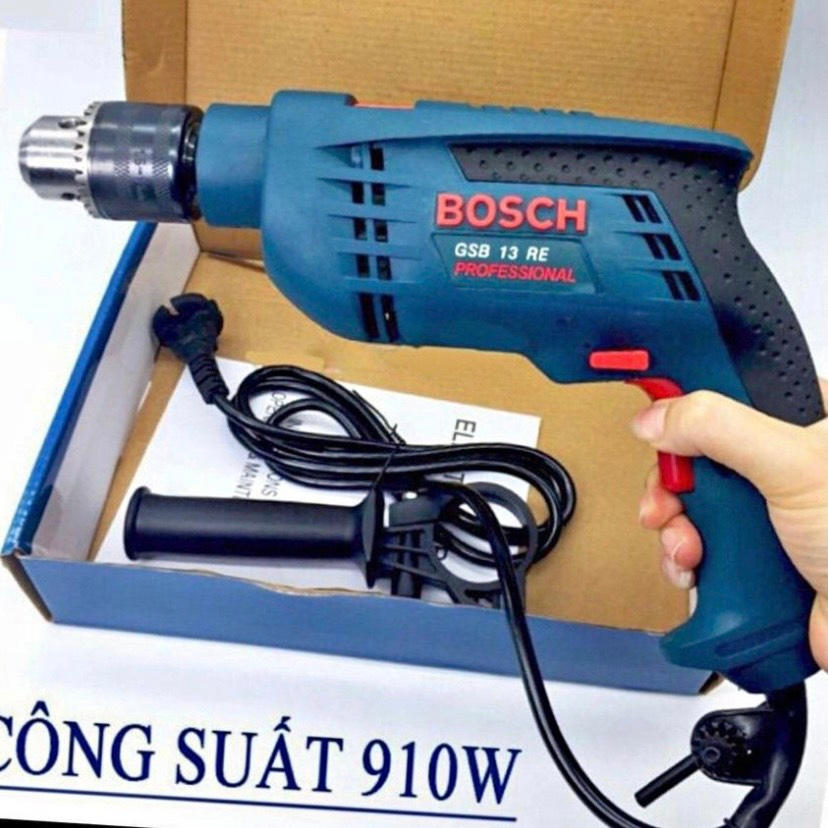 Máy khoan Bossh 13 li - Máy khoan bê tông GSB 13 - Bền đẹp mạnh mẽ siêu bền bỉ