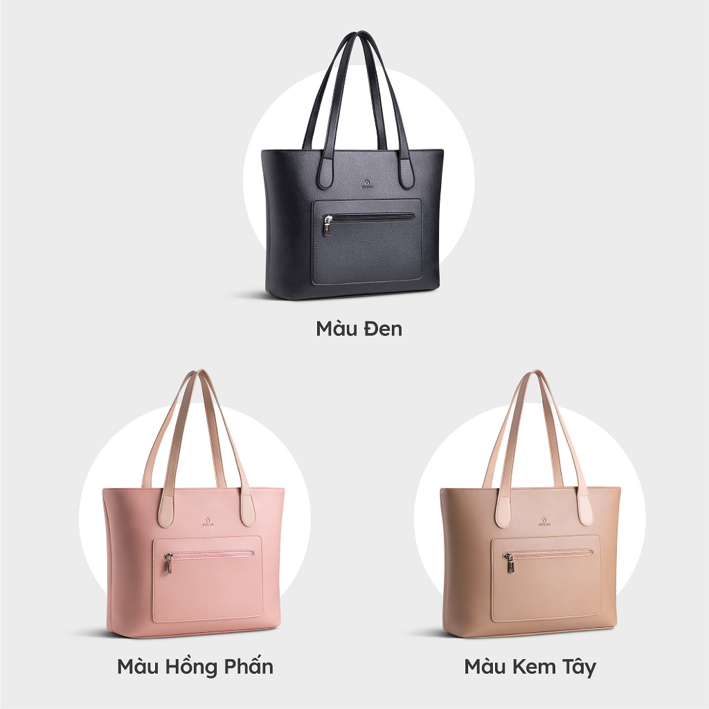 Túi xách da nữ công sở quai phối màu YUUMY Seasand YTX44