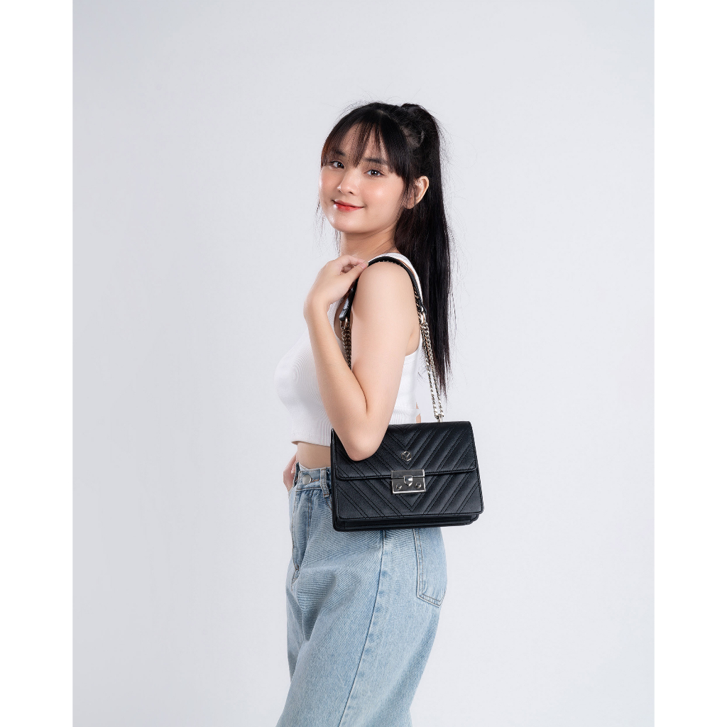 Túi đeo chéo da nữ chần chỉ thời trang Yuumy Seasand YN137