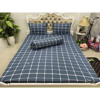 [1M8*2M nệm cao 5-15cm] bộ ga thun lạnh Hàn quốc 4 món