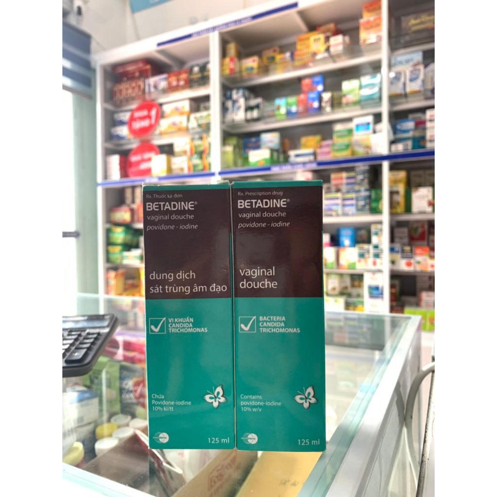 Hàng mới Betadine Vagial Betadin phụ khoa chai 125ml Betadine rua ve sinh