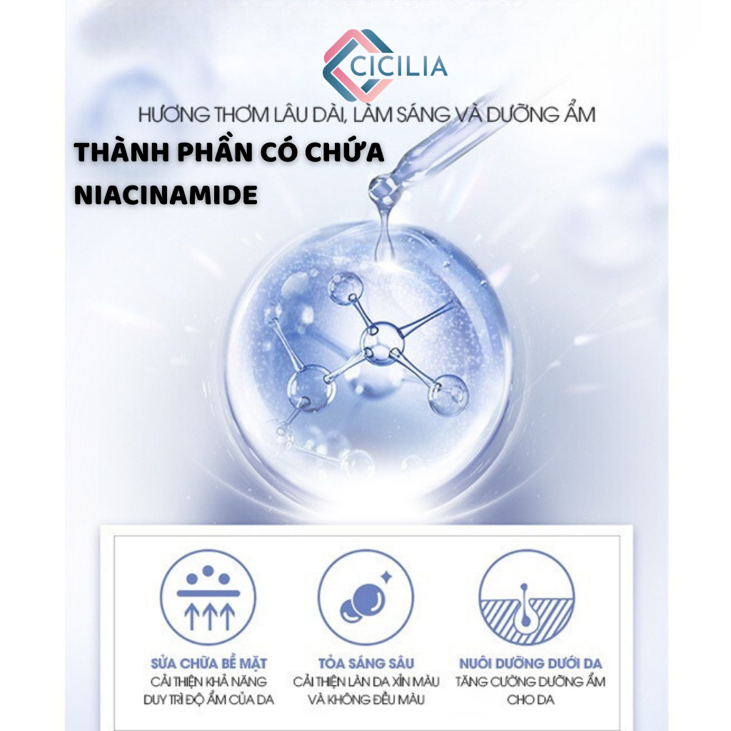 Sữa Tắm Trắng Da Dưỡng Ẩm Tẩy Da Chết CICILIA 500ml CI-032