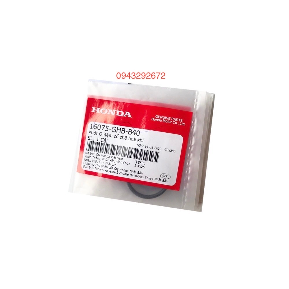 Phớt O Đệm Cổ Chế Hoà Khí Dream, Wave, Future 1 Honda ( 16075GHBB40 )