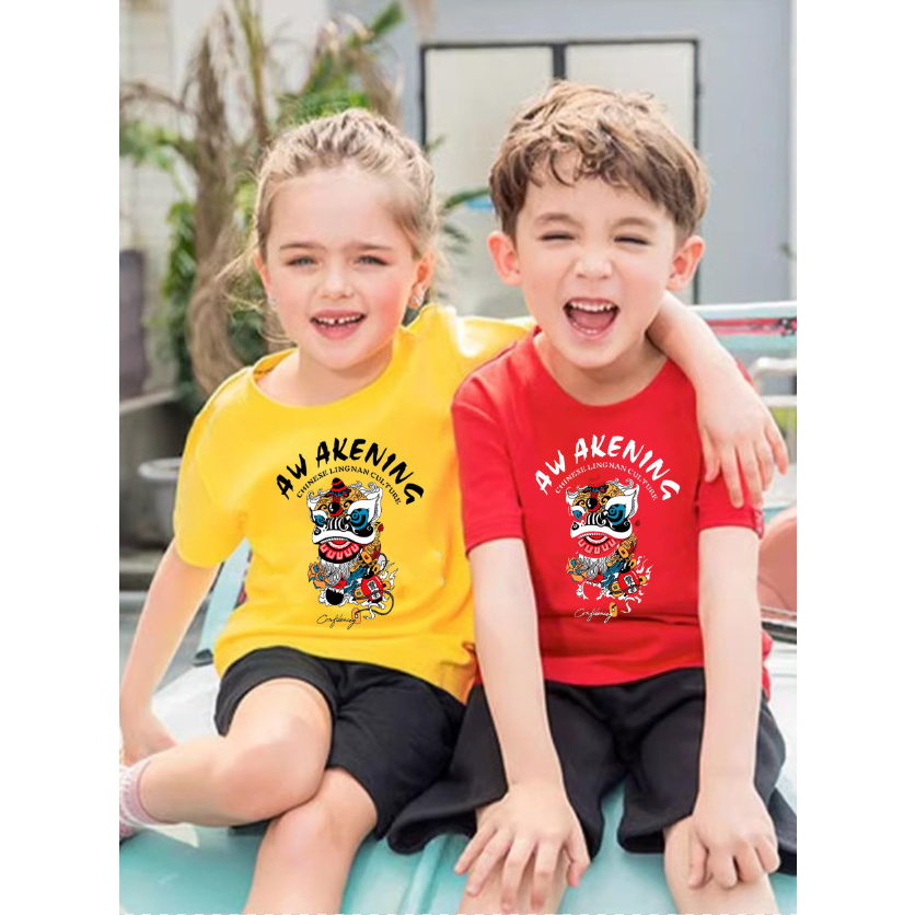 Áo thun in hình lân trung thu siêu dễ thương