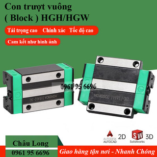 Con trượt vuông bạc trượt hgw hgh15 20 25ca chất lượng cao