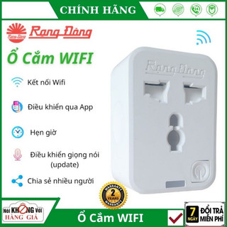 Ổ Cắm Thông Minh 16A - Ổ Cắm Wifi Rạng Đông 3500W - Chức Năng Hẹn Giờ, Điều Khiển Từ Xa