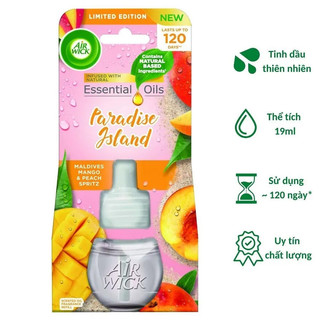 Lọ tinh dầu Airwick 19ml dùng cho máy xông tinh dầu Air wick cung cấp hương thơm liên tục đến 100 ngày Tinh Dầu 100 Shop