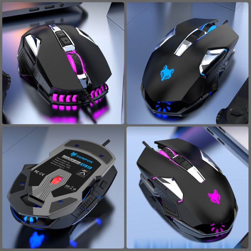 Chuột LED RGB 6400 DPI Gaming Mouse X200