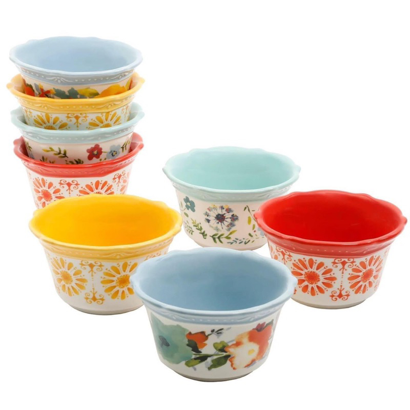 Sét 8 bát Ramekins The Pioneer Woman 10,2cm