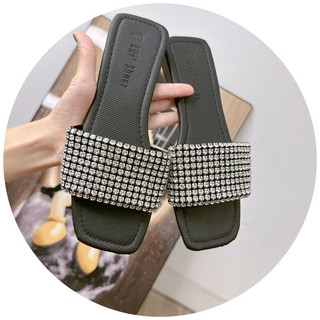 Bán Sỉ- Dép đế bệt quai bản đá da lì, hạt cườm siêu to