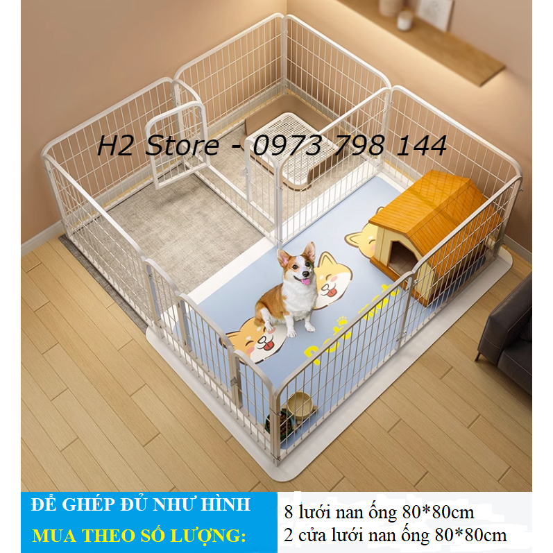 Bán lẻ tấm ghép size đại cho chó lớn kích thước 80*80cm  - H2 Store