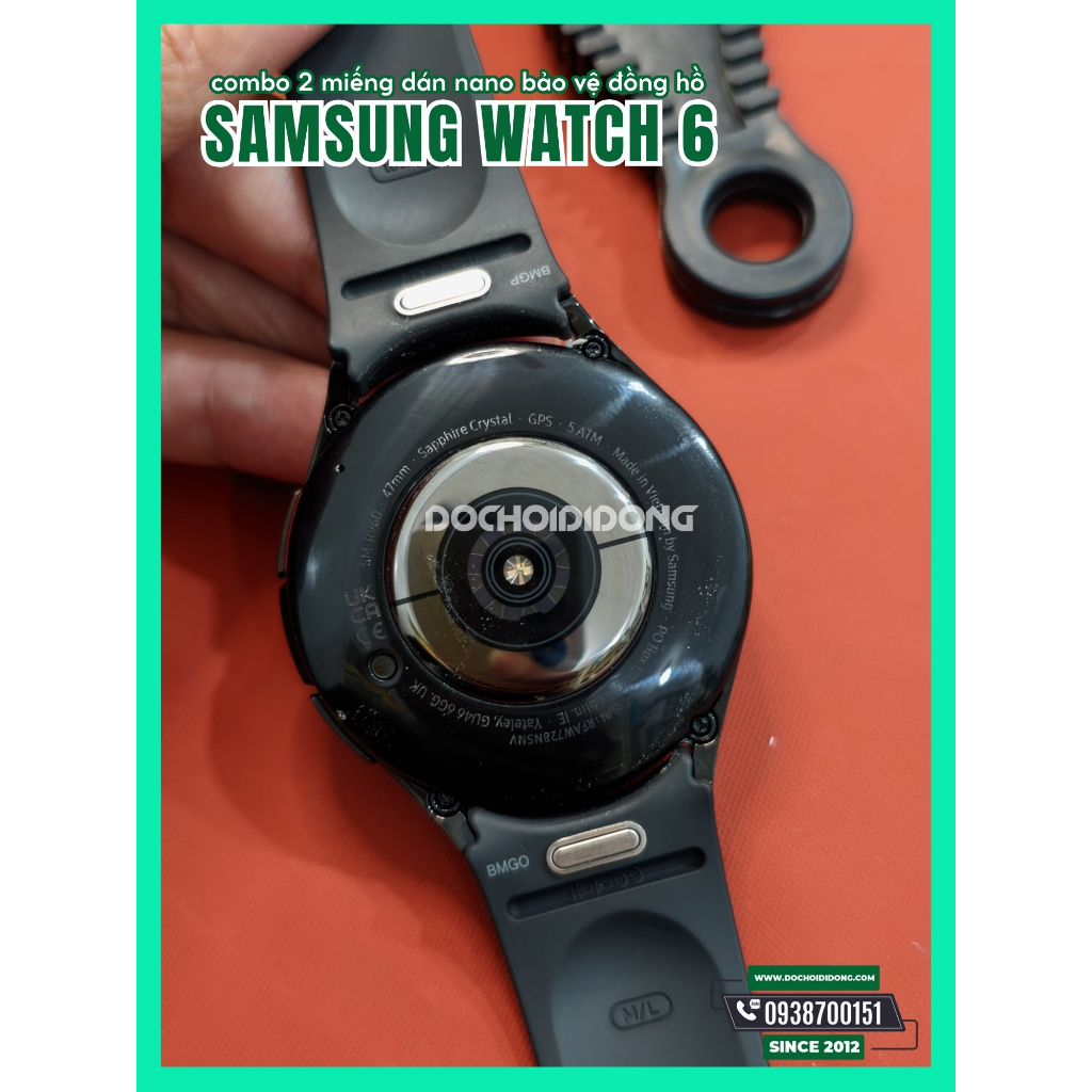 Combo 2 miếng nano đồng hồ Samsung Watch 6 40mm 43mm 44mm 47mm