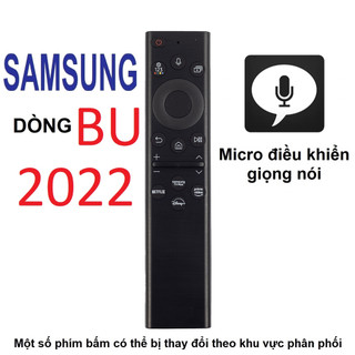 Remote điều khiển tivi SAMSUNG dòng BU giọng nói micro (MODEL 2022 - One remote - Micro điều khiển giọng nói)