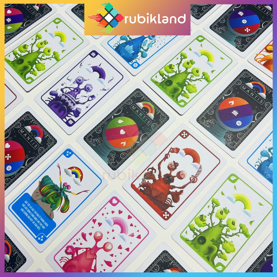 Bộ Bài Mantis Boardgame Thu Thập Và Tranh Giành Thẻ Bài Màu Sắc Gay Cấn Đồ Chơi Trí Tuệ Xả Stress Nhóm Bạn Board Game