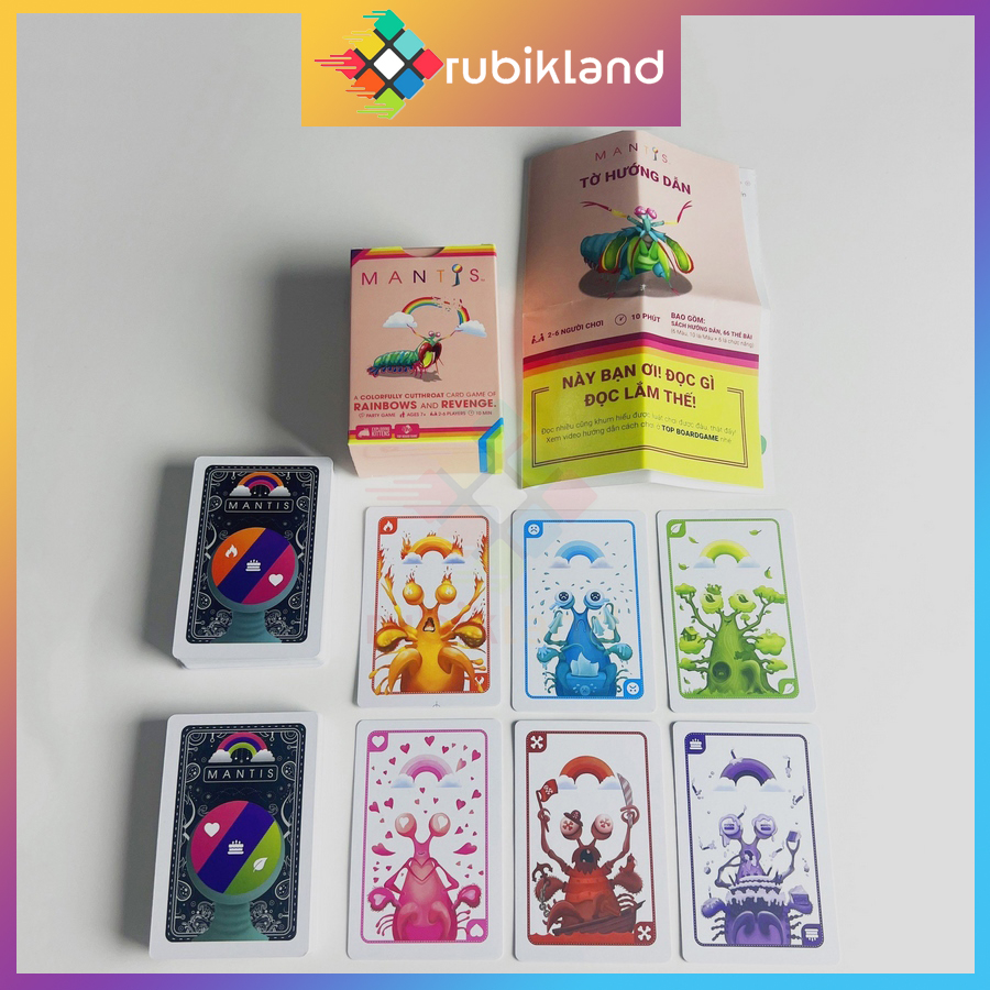 Bộ Bài Mantis Boardgame Thu Thập Và Tranh Giành Thẻ Bài Màu Sắc Gay Cấn Đồ Chơi Trí Tuệ Xả Stress Nhóm Bạn Board Game