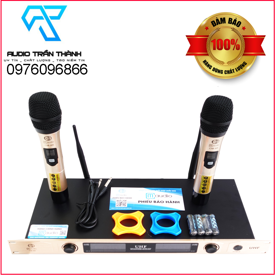 micro không dây CM AUDIO CM-88 hàng chính hãng Nhập Khẩu 2023 , Tặng Kèm bộ sạc pin và 4 quả pin 1200mah | BigBuy360 - bigbuy360.vn