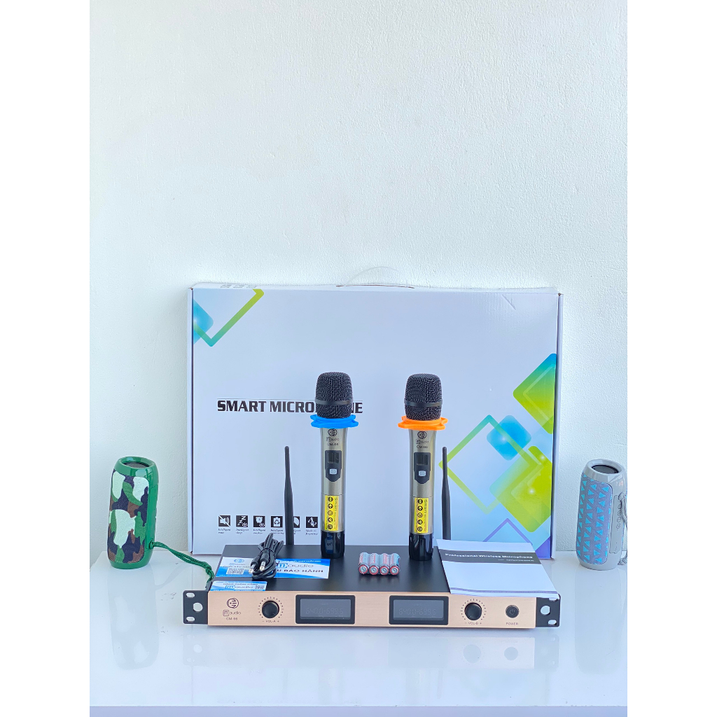 Micro không dây cm66 - hàng nhập khẩu 2023,bảo hành 24 tháng,Tặng kèm khay sạc pin và 4 viên pin 1200mah | BigBuy360 - bigbuy360.vn