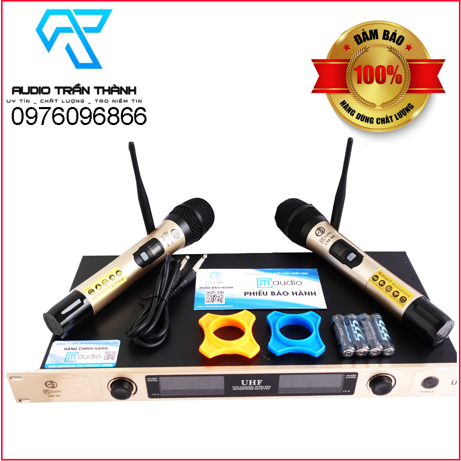 micro không dây CM AUDIO CM-88 hàng chính hãng Nhập Khẩu 2023 , Tặng Kèm bộ sạc pin và 4 quả pin 1200mah | BigBuy360 - bigbuy360.vn