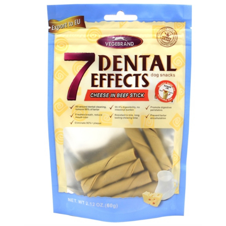 Bánh thưởng ăn vặt Xương gặm  cho chó 7Dental Bone Snack 60gr