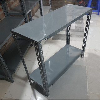 Kệ sắt v lỗ 2 tầng: Dài 0.8m, rộng 30cm, 2 tầng