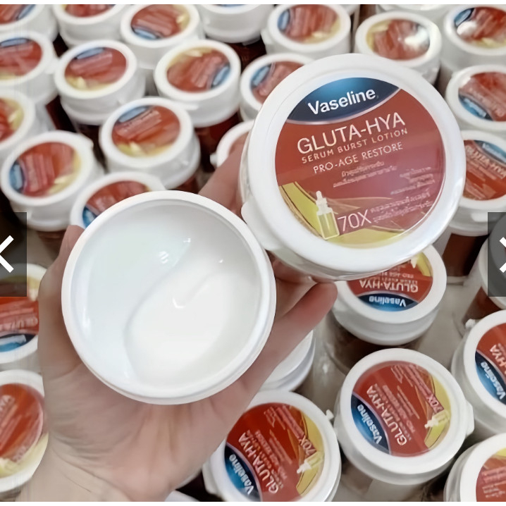 Kem kích trắng body vaseline glu 70x hũ 200g