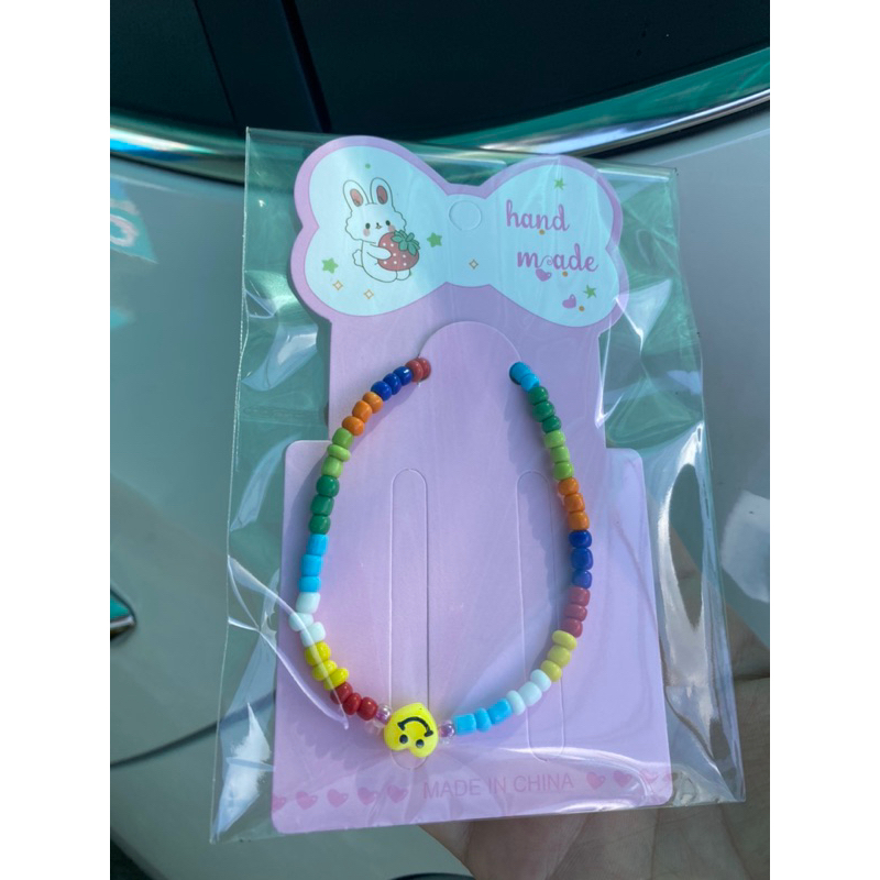 Lắc chân , vòng cổ chân hạt cườm hình hoa