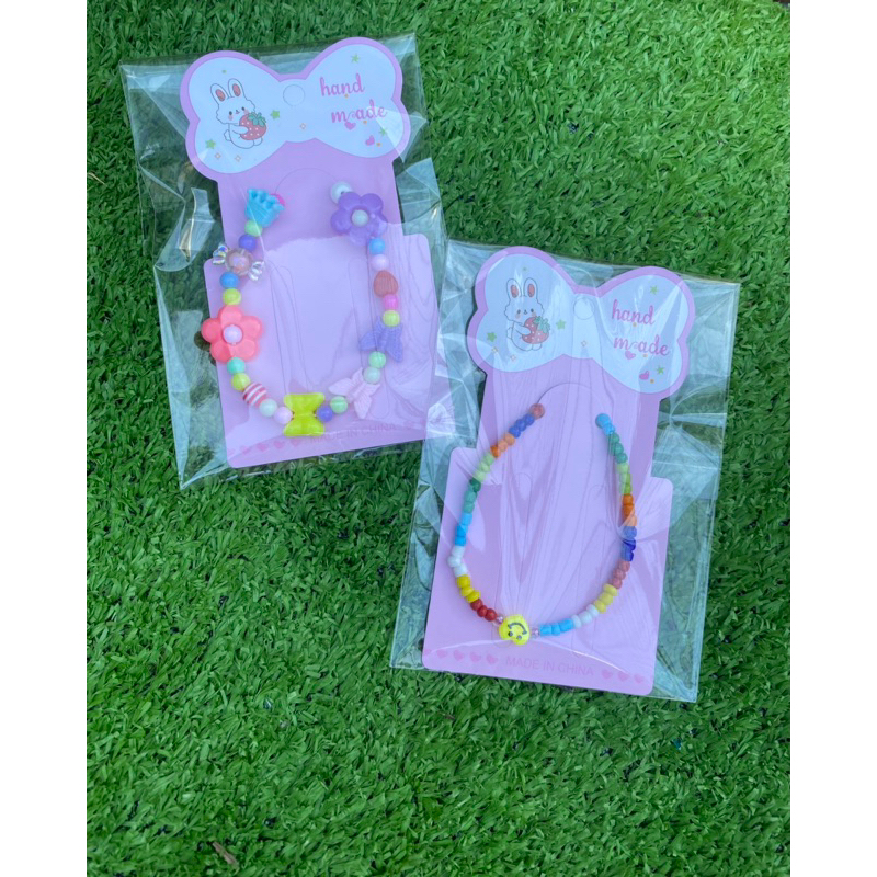 Lắc chân , vòng cổ chân hạt cườm hình hoa