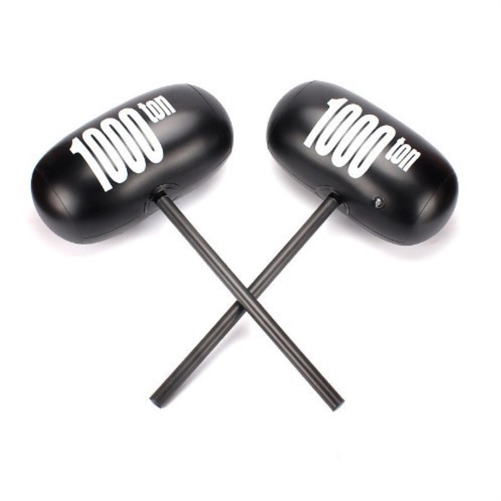 Búa 1000 Tấn - Đồ Chơi Búa 1000 Ton Cao Su Bơm Hơi Vui Nhộn Màu Đen