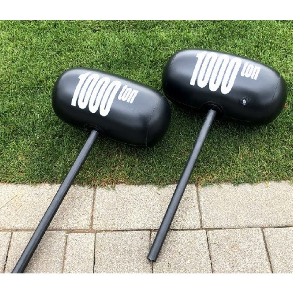 Búa 1000 Tấn - Đồ Chơi Búa 1000 Ton Cao Su Bơm Hơi Vui Nhộn Màu Đen