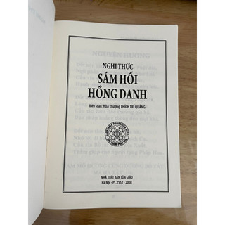 Sách - Hồng Danh Sám Hối ( HT Thích Trí Quảng)