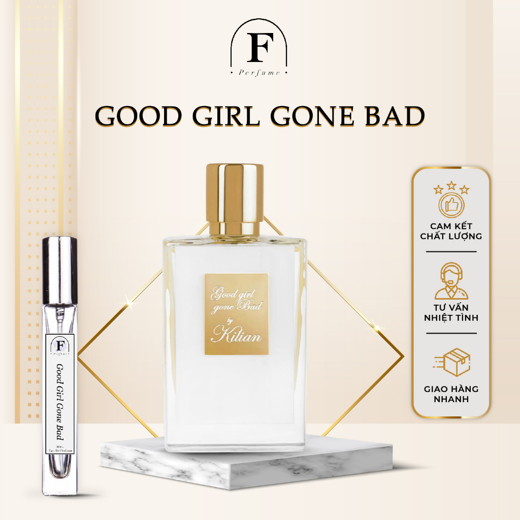 Nước Hoa Nữ Kilian Good Girl Gone Bad For Women 10ml, Tinh Dầu Nước Hoa Nữ Bỏ Túi Thơm Lâu - F Perfume