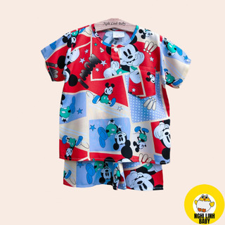 Quần áo bé trai - Đồ bộ quần đùi có tay chất vải tole, lanh 2 da mềm, mịn, mát size 8-40kg - Nghi Linh Baby