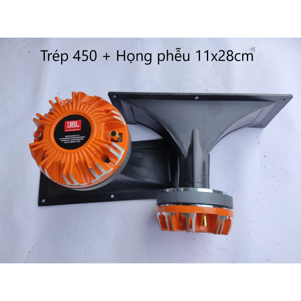 GIÁ 1 CHIẾC. CỦ LOA TRÉP KÈN 450 JBL NẮP NHÔM CAM REN XOÁY 3.4mm - LOA TREBLE 450 - LOA SIÊU TRÉP