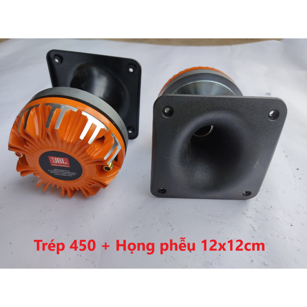 GIÁ 1 CHIẾC. CỦ LOA TRÉP KÈN 450 JBL NẮP NHÔM CAM REN XOÁY 3.4mm - LOA TREBLE 450 - LOA SIÊU TRÉP