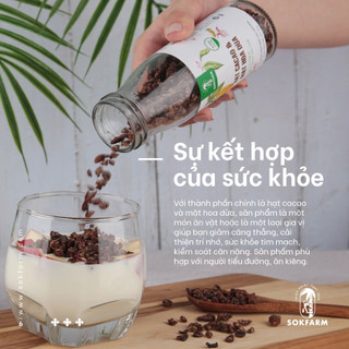 Hạt Cacao & Mật Hoa Dừa SOKFARM (Cocoa NIB & Coconut Nectar) Plant-based