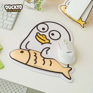 Miếng Lót Chuột Có Đệm 3D Mouse Pad Vịt Vàng Suy Tư Chống Mỏi, Đau Cổ Tay