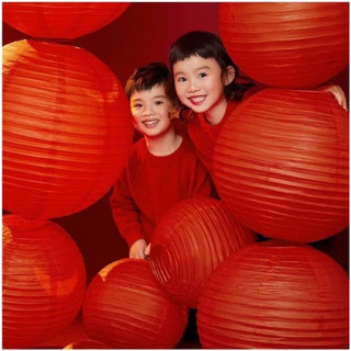 Đèn lồng giấy lụa tròn 40cm/30cm/25cm/20cm