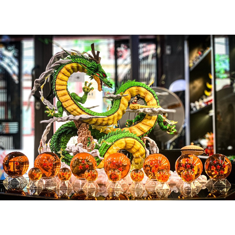 Mô hình rồng thần Trái Đất Shenron và Son Goku phiên bản to nhân vật Dragon ball 7 Viên ngọc rồng