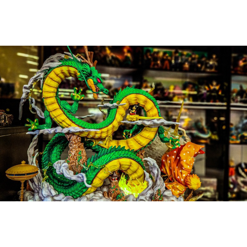 Mô hình rồng thần Trái Đất Shenron và Son Goku phiên bản to nhân vật Dragon ball 7 Viên ngọc rồng
